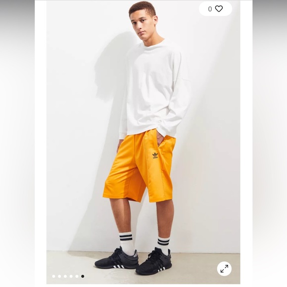 Urban Outfitters adidas pinstripe pintuck shorts - Picture 2 of 5